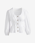 Miss | Dames Top Casual Elegant - Katoenmix - Miss Madera