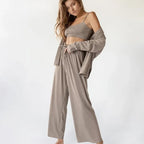 Miss | Driedelige Set Dames Lounge – Co-ord Set Katoen - Miss Madera MIS-33EAE7