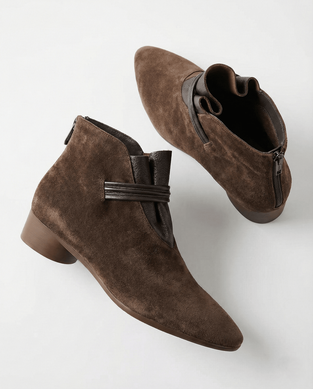 Miss | Enkellaarzen Dames Elegant - Suede - Miss Madera