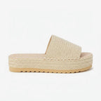 Miss | Espadrilles Dames Casual - Textiel, jute, rubber - Miss Madera