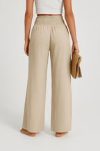 Miss | Flared Broek Dames High waist Comfort - Linnen - Miss Madera