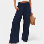 Miss | Flared Broek Dames High waist Comfort - Linnen - Miss Madera
