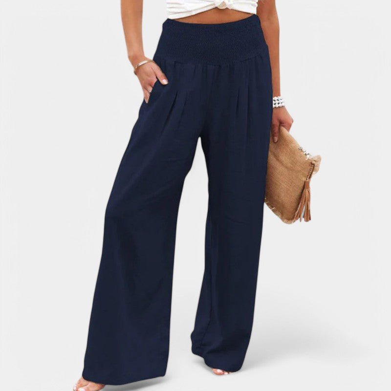 Miss | Flared Broek Dames High waist Comfort - Linnen - Miss Madera