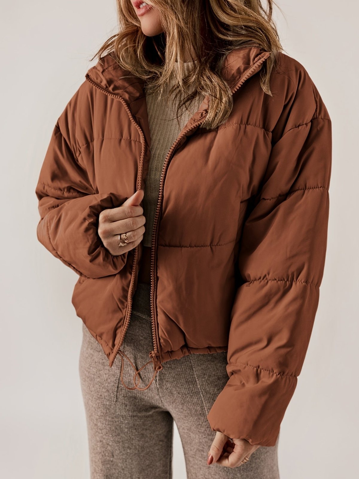 Miss | Gewatteerde Jas Dames Oversized - Polyester - Miss Madera MIS-E42A3A