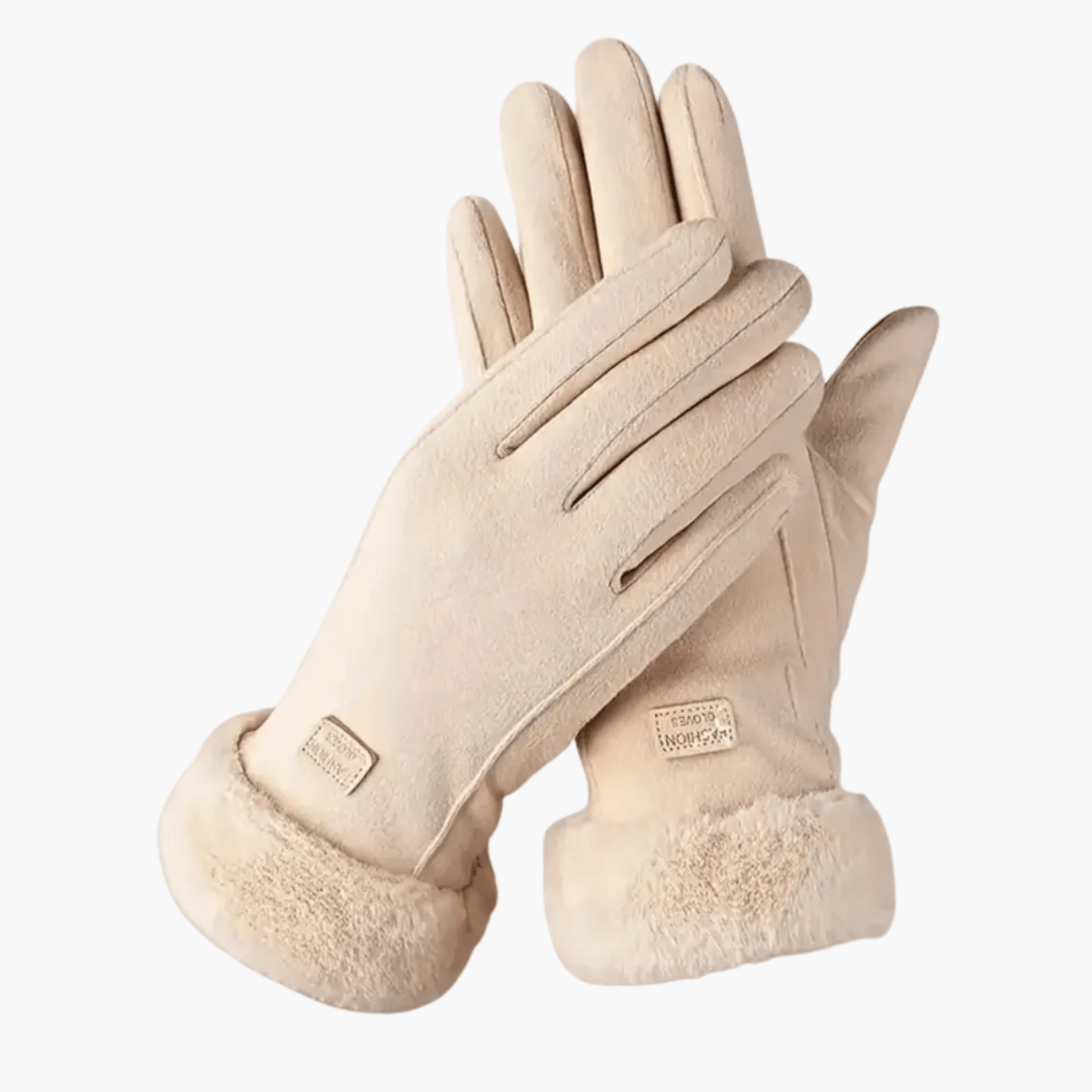 Miss | Handschoenen Dames Gevoerd met Omgeslagen Manchetten - Polyester - Miss Madera MIS-HK22XR