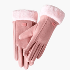 Miss | Handschoenen Dames Gevoerd met Omgeslagen Manchetten - Polyester - Miss Madera MIS-XKTM2N