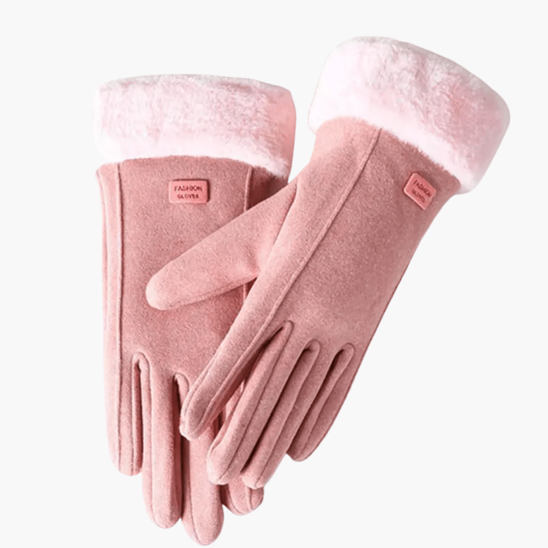 Miss | Handschoenen Dames Gevoerd met Omgeslagen Manchetten - Polyester - Miss Madera MIS-XKTM2N