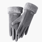Miss | Handschoenen Dames Gevoerd met Omgeslagen Manchetten - Polyester - Miss Madera MIS-EOM1A2