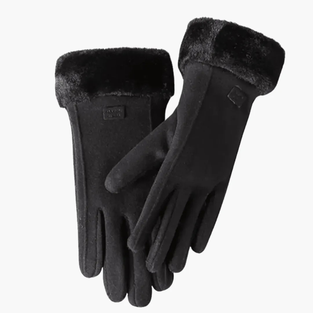 Miss | Handschoenen Dames Gevoerd met Omgeslagen Manchetten - Polyester - Miss Madera MIS-HK22XR
