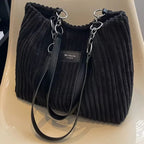 Miss | Handtas Dames Herfst/Winter Streetwear - Corduroy - Miss Madera MIS-0Y6Y8J