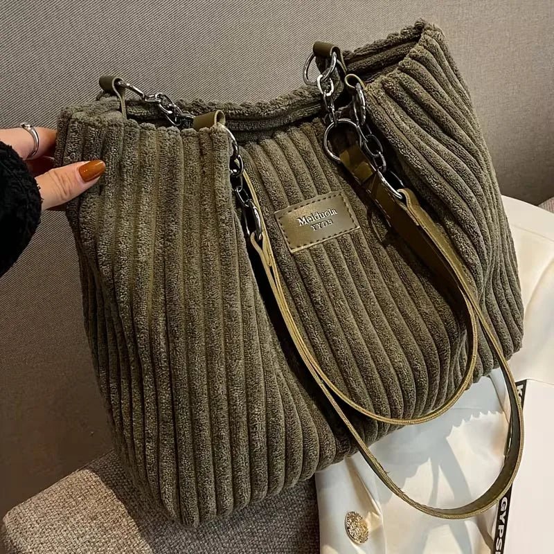Miss | Handtas Dames Herfst/Winter Streetwear - Corduroy - Miss Madera MIS-5JGVSA
