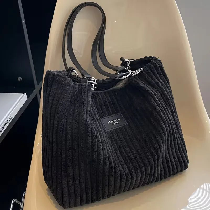 Miss | Handtas Dames Herfst/Winter Streetwear - Corduroy - Miss Madera MIS-0Y6Y8J