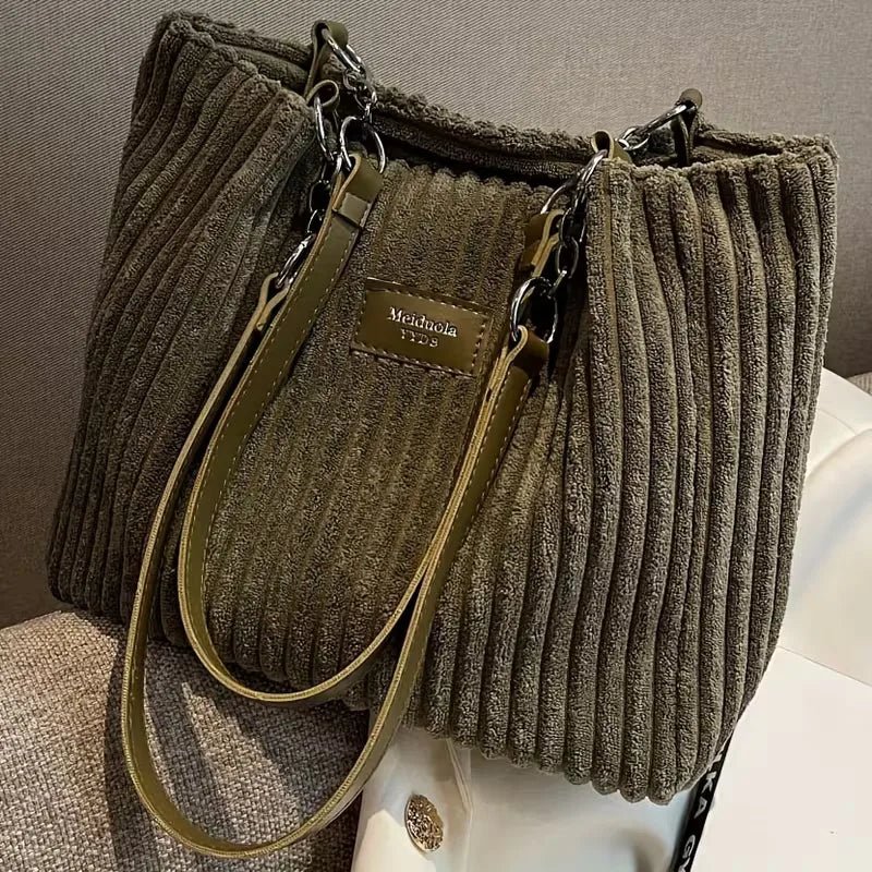Miss | Handtas Dames Herfst/Winter Streetwear - Corduroy - Miss Madera MIS-5JGVSA