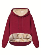 Miss | Hoodie Dames Fleece Capuchon Oversized Warm - Fleece - Miss Madera MIS-QOFPSQ