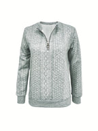 Miss | Hoodie Dames Half-Zip Getextureerd Herfst - Miss Madera MIS-FXXI6M