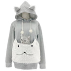 Miss | Hoodie Dames Kattenmotief Capuchon Kangoeroe-zak - Polyester - Miss Madera MIS-ZY13AY
