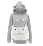 Miss | Hoodie Dames Kattenmotief Capuchon Kangoeroe-zak - Polyester - Miss Madera MIS-ZY13AY