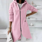 Miss | Hoodie Dames Lang Ritssluiting Oversized Herfst - Miss Madera MIS-ETD267
