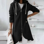 Miss | Hoodie Dames Lang Ritssluiting Oversized Herfst - Miss Madera MIS-Z6TIYE