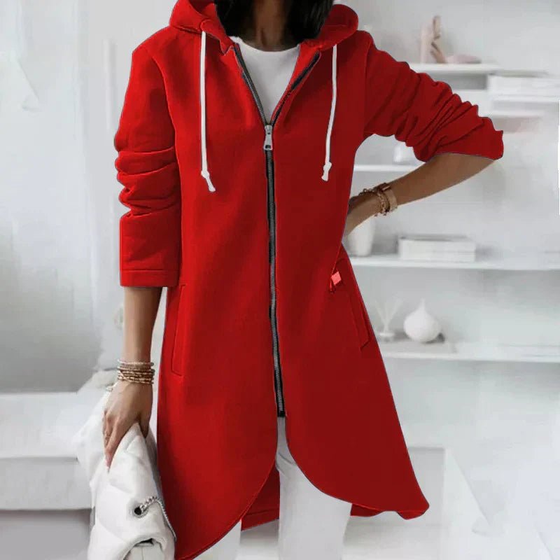 Miss | Hoodie Dames Lang Ritssluiting Oversized Herfst - Miss Madera MIS-6CT6HN
