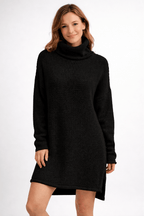 Miss | Hoodie Dames Lange Lijn Losse Pasvorm Hoge Hals - Polyester - Miss Madera MIS-IQMWBH