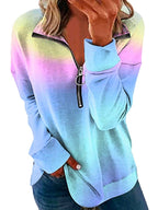 Miss | Hoodie Dames Ombré Halfzip Lange Mouw - Miss Madera MIS-Y9TZY9