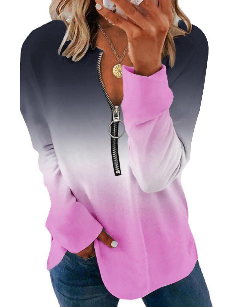 Miss | Hoodie Dames Ombré Halfzip Lange Mouw - Miss Madera MIS-Y9TZY9