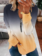 Miss | Hoodie Dames Ombré Halfzip Lange Mouw - Miss Madera MIS-Y9TZY9