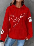 Miss | Hoodie Dames Oversized Capuchon Zakken - Miss Madera MIS-SRND0C