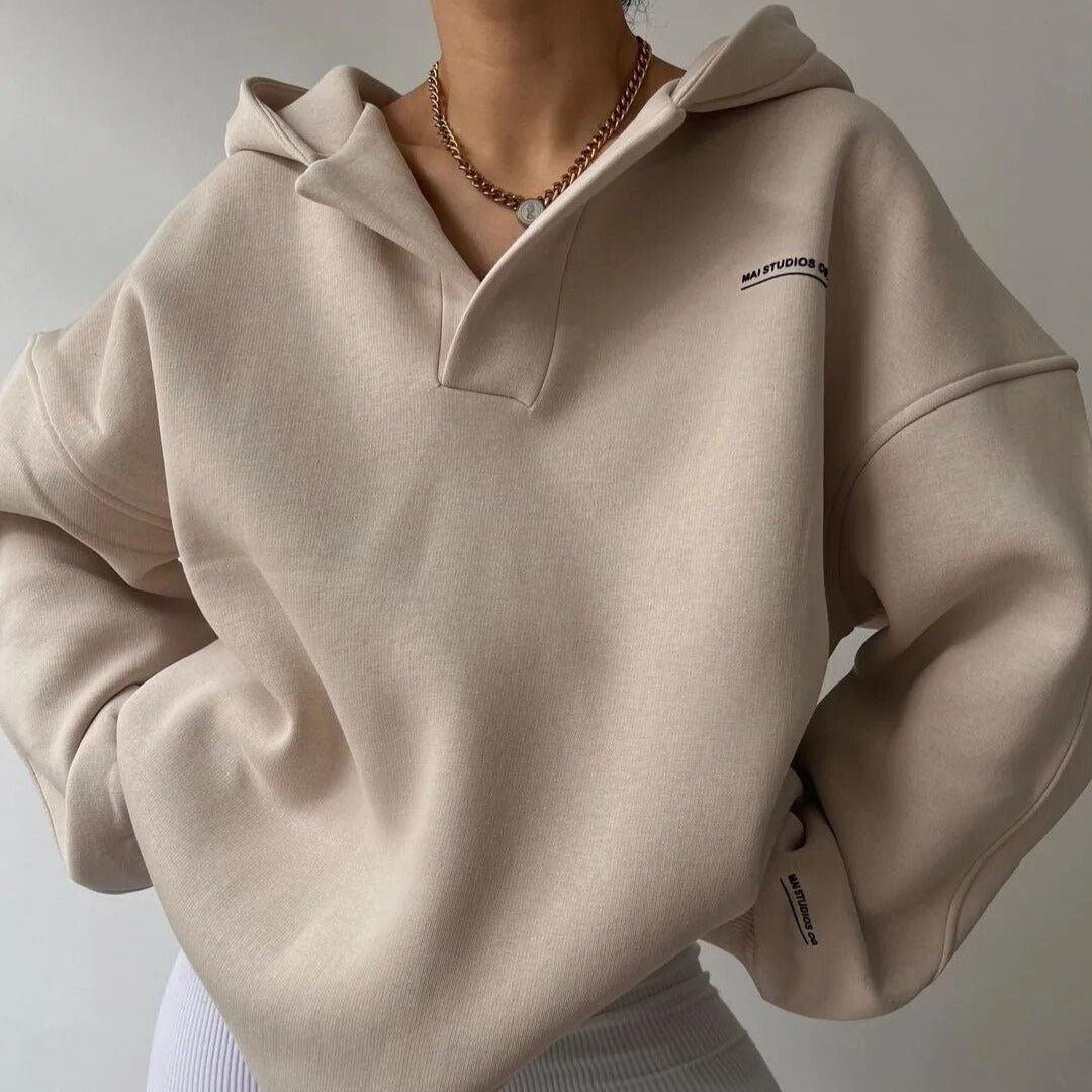 Miss | Hoodie Dames Oversized Casual Capuchon - Sweatstof - Miss Madera MIS-ZQR9YS