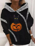 Miss | Hoodie Dames Oversized Halloween Capuchon - Katoen - Miss Madera MIS-EZG5JZ