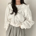 Miss | Hoodie Dames Oversized Rits Grote Maten - Miss Madera MIS-Z8W8PR