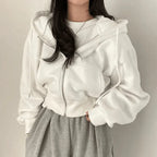 Miss | Hoodie Dames Oversized Rits Grote Maten - Miss Madera MIS-Z8W8PR