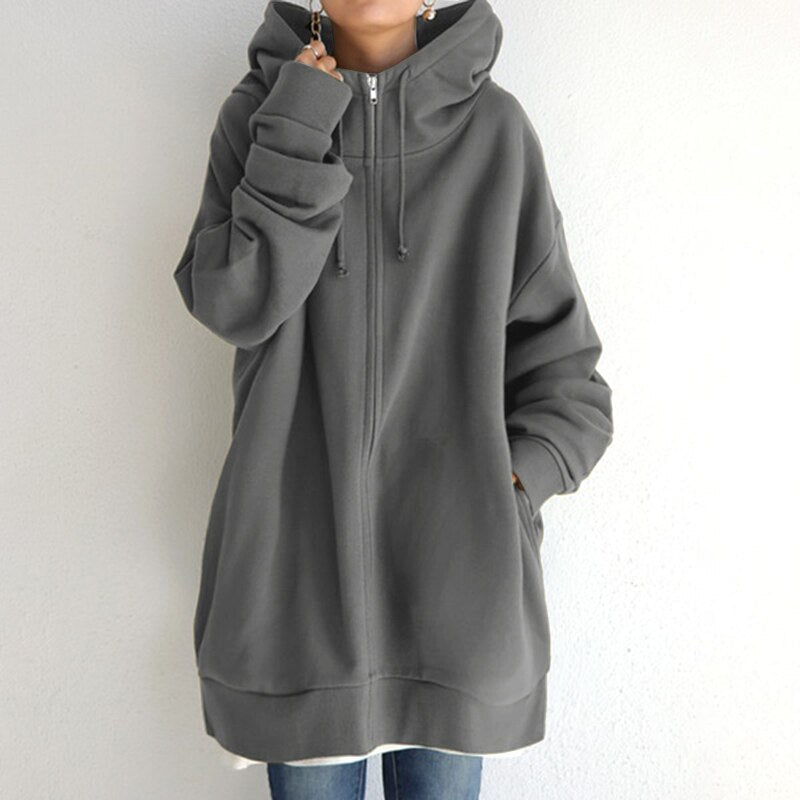 Miss | Hoodie Dames Oversized Winterwarm Capuchon - Miss Madera MIS-Z9KS7X