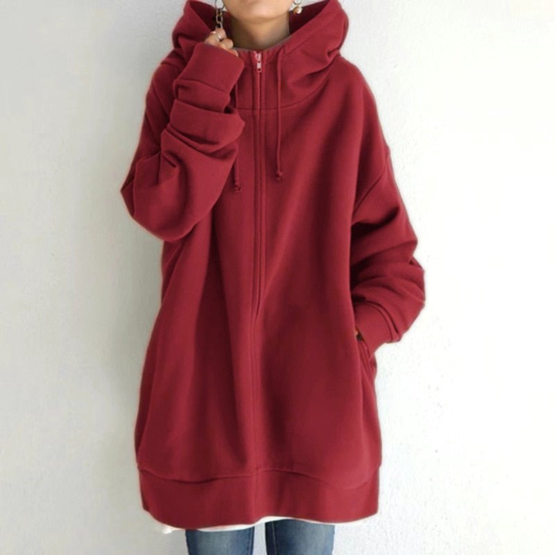 Miss | Hoodie Dames Oversized Winterwarm Capuchon - Miss Madera MIS-N9RUB4