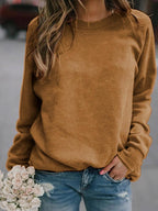 Miss | Hoodie Dames Ronde Hals Lange Mouw Regular Fit - Katoen - Miss Madera MIS-U9R66C