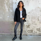 Miss | Jacket Dames Casual - Pluche teddy stof - Miss Madera