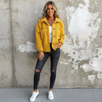 Miss | Jacket Dames Casual - Pluche teddy stof - Miss Madera
