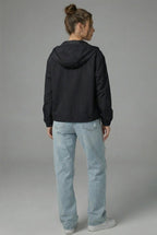 Miss | Jas Dames Cropped Capuchon Rits Casual - Miss Madera MIS-XB9XKS