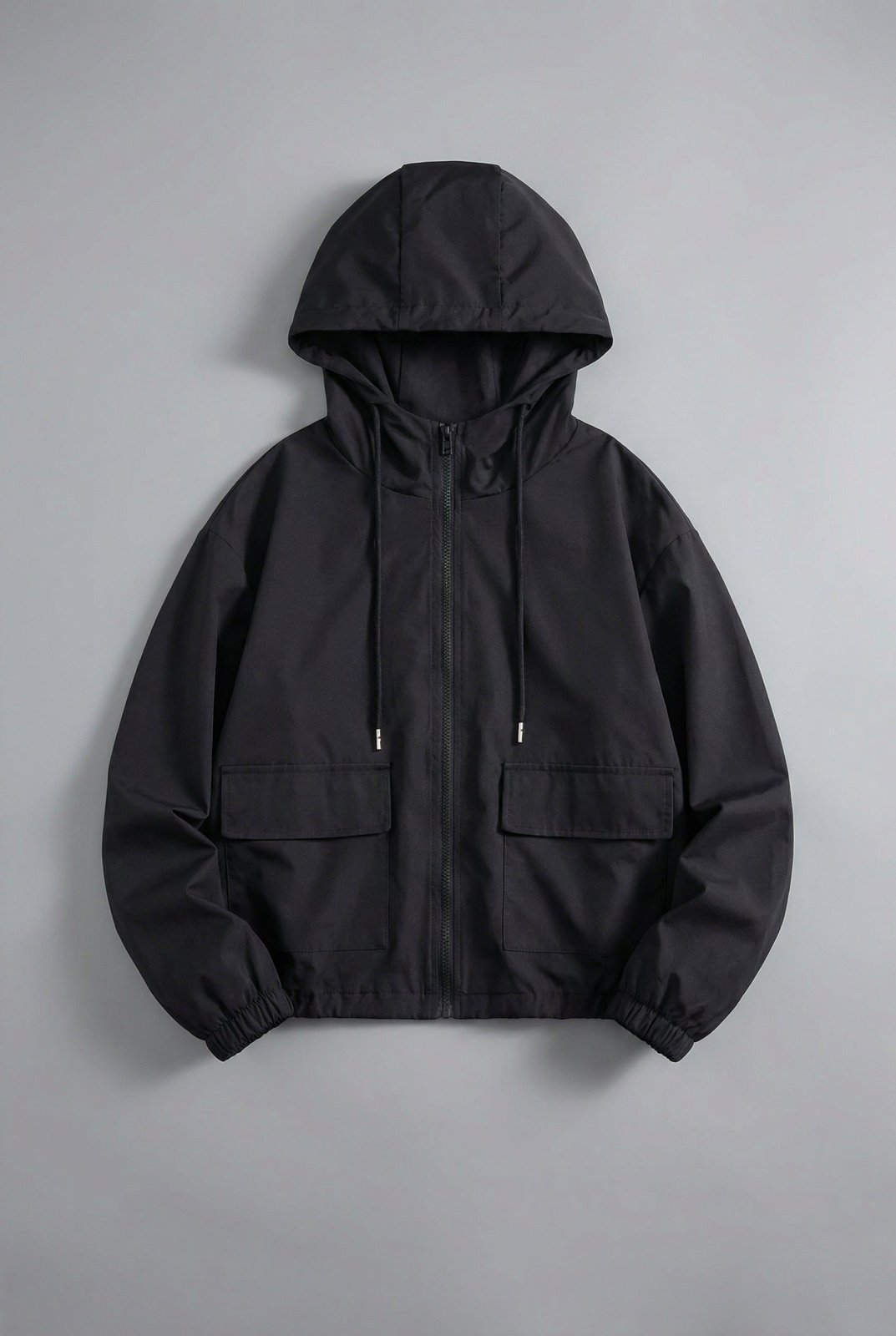 Miss | Jas Dames Cropped Capuchon Rits Casual - Miss Madera MIS-XB9XKS