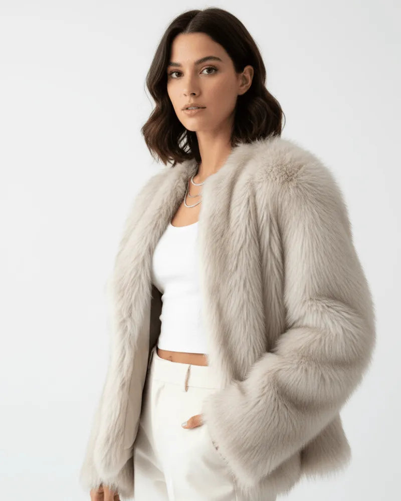 Miss | jas Dames Faux-Fur Relaxed Winterse Stijl - Miss Madera MIS-6O5OT6