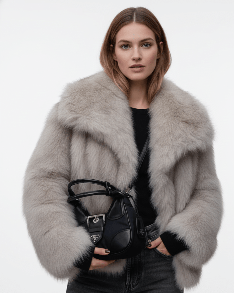 Miss | jas Dames Faux-Fur Relaxed Winterse Stijl - Miss Madera MIS-8C3VHP