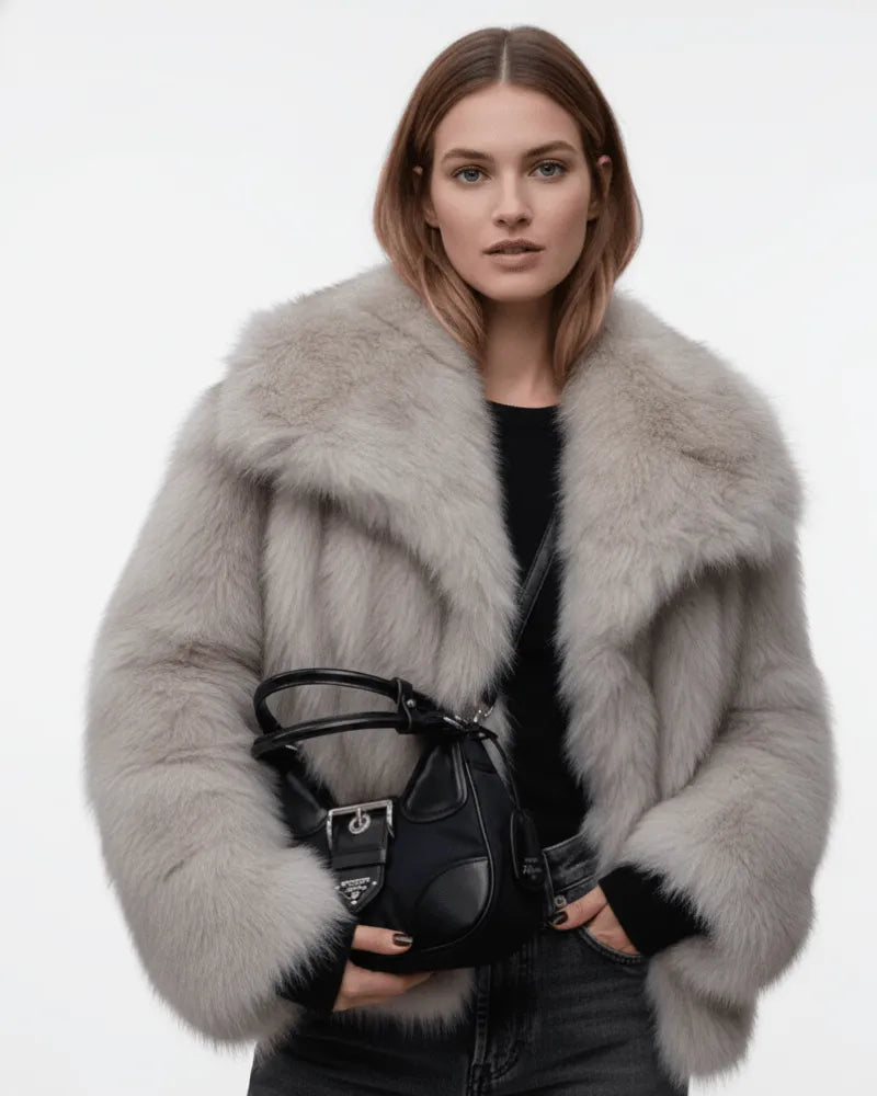 Miss | jas Dames Faux-Fur Relaxed Winterse Stijl - Miss Madera MIS-8C3VHP