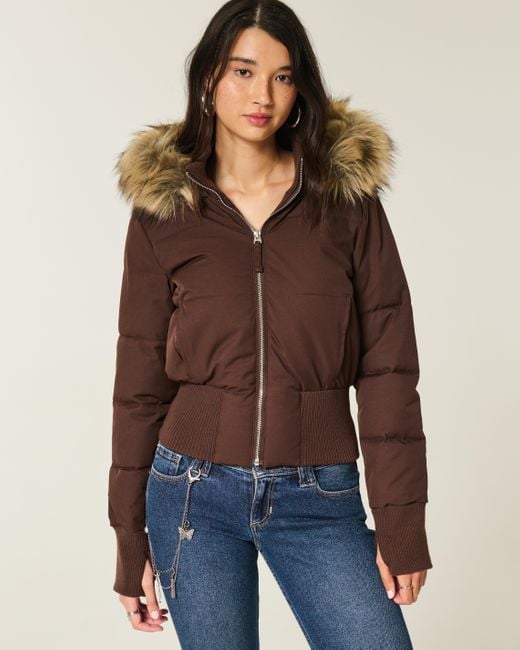 Miss | Jas Dames Gewatteerd Cropped met Capuchon - Miss Madera MIS-69TQTE