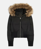 Miss | Jas Dames Gewatteerd Slim Fit Kunstbont Capuchon - Polyester - Miss Madera MIS-15S6G0