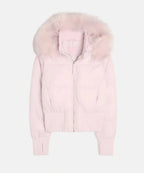 Miss | Jas Dames Gewatteerd Slim Fit Kunstbont Capuchon - Polyester - Miss Madera MIS-15S6G0