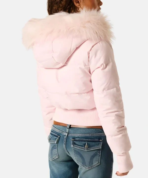 Miss | Jas Dames Gewatteerd Slim Fit Kunstbont Capuchon - Polyester - Miss Madera MIS-15S6G0