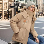 Miss | Jas Dames Gewatteerd Waterdicht Oversized Met Capuchon - Miss Madera MIS-D04G2B