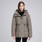 Miss | Jas Dames Gewatteerde Parka Capuchon Tailleerbaar - Polyester - Miss Madera MIS-9CTIWX