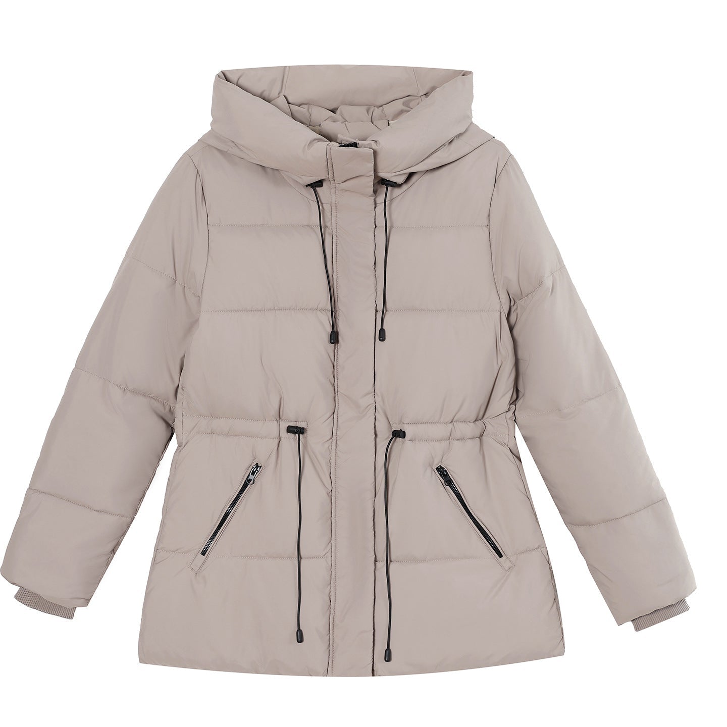 Miss | Jas Dames Gewatteerde Parka Capuchon Tailleerbaar - Polyester - Miss Madera MIS-GZBWX4